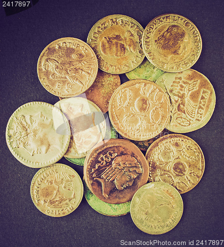 Image of Retro look Roman coins