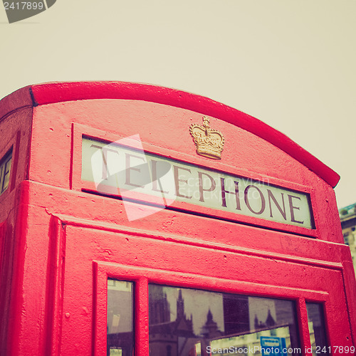 Image of Vintage look London telephone box