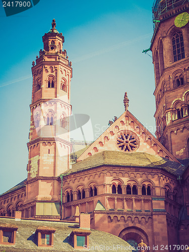 Image of Retro look Mainz Cathedral