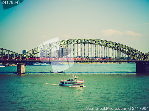 Image of Retro look Koeln panorama