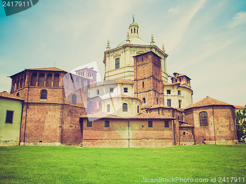 Image of Retro look San Lorenzo church, Milan