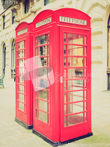 Image of Vintage look London telephone box