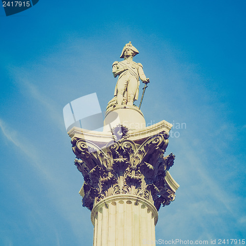 Image of Vintage look Nelson Column London