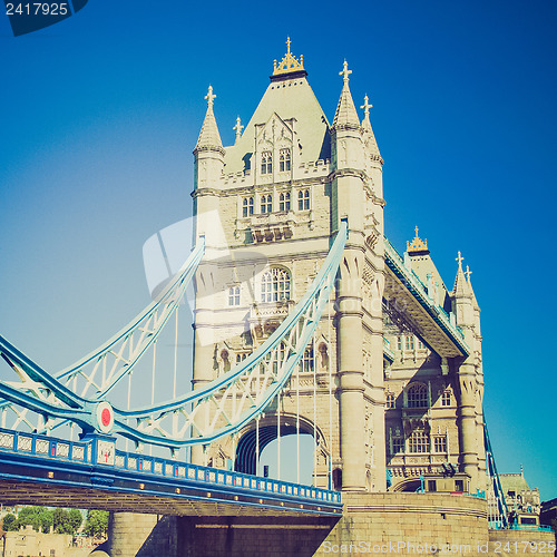 Image of Vintage look Tower Bridge London