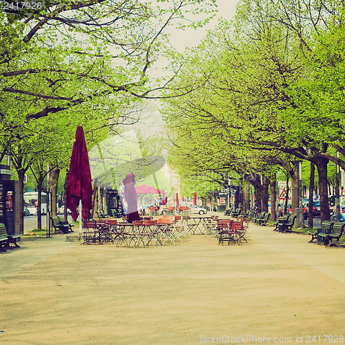 Image of Retro look Unter den Linden, Berlin