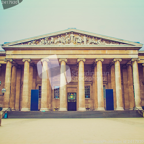 Image of Vintage look British Museum London