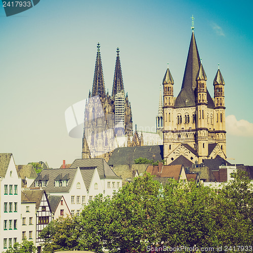Image of Retro look Koeln Dom