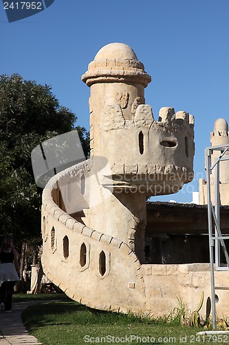 Image of Modern touristic fort, Tunisia