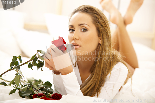 Image of Sweety on bed