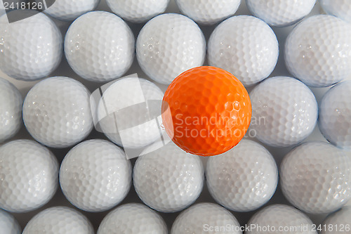 Image of White golf balls 