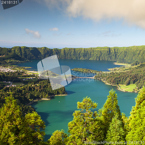 Image of Famous caldera on Azores