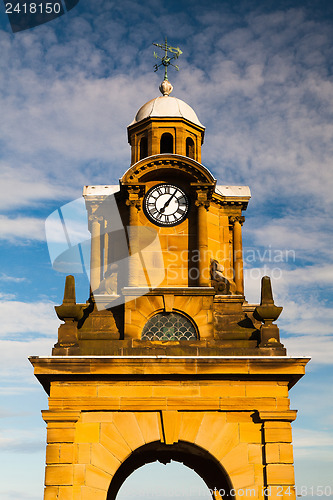 Image of Tower clock in Scarborough