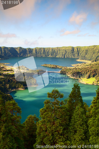 Image of Famous caldera on Azores