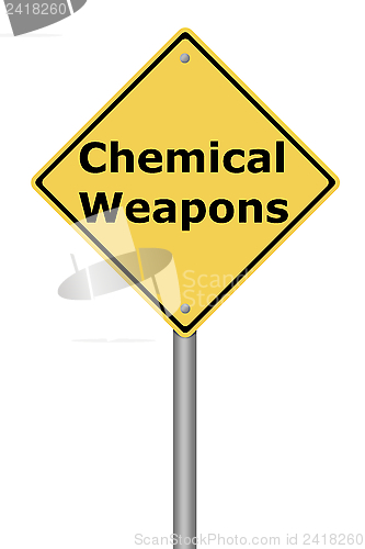 Image of Warning Sign Chemical Weapons