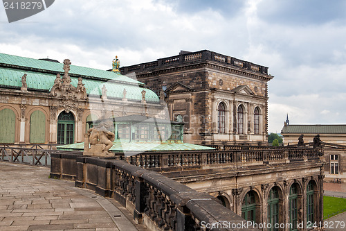 Image of The famous palace in Zwinger in Dresden