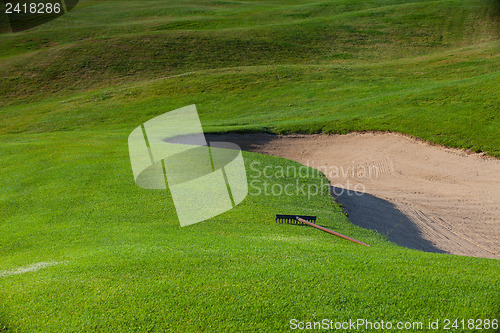 Image of Summer on the empty golf course