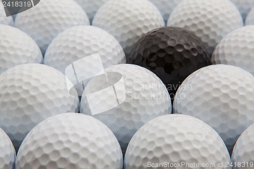 Image of Different golf balls