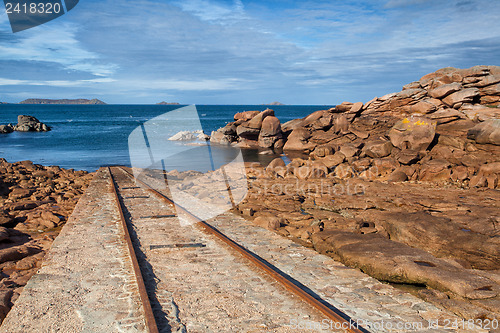 Image of On the impressive coast in Brittany