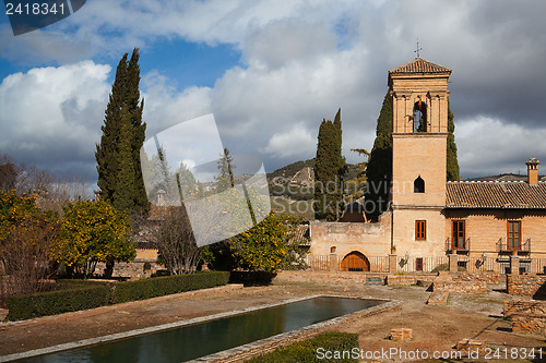 Image of Gardens in Granada in winter