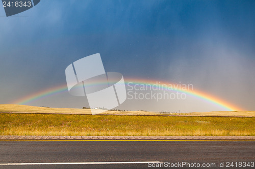 Image of Dangerous storm on the prairie in Wyoming