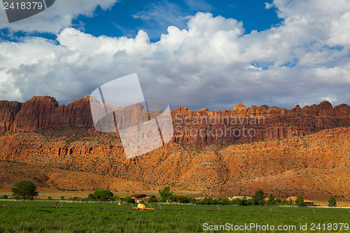 Image of Beautiful rock formations in Moab near the Arches NP