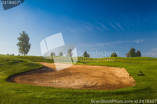 Image of Summer on the empty golf course