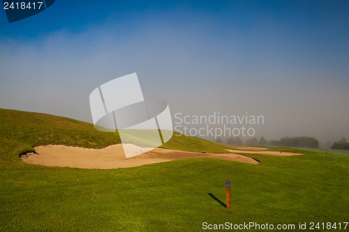 Image of Summer on the empty golf course