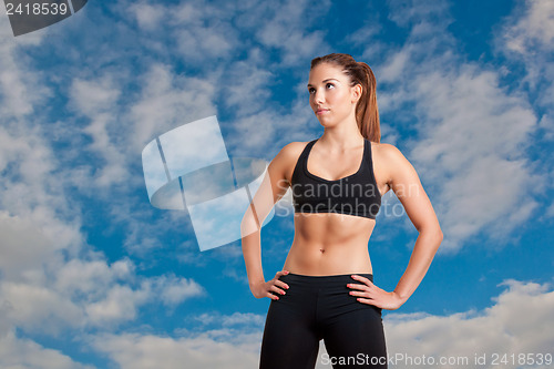 Image of Sporty Woman Standing