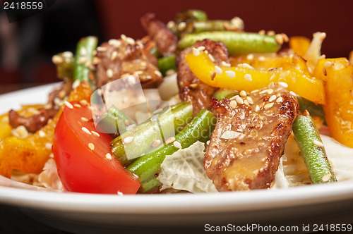 Image of Warm salad with veal