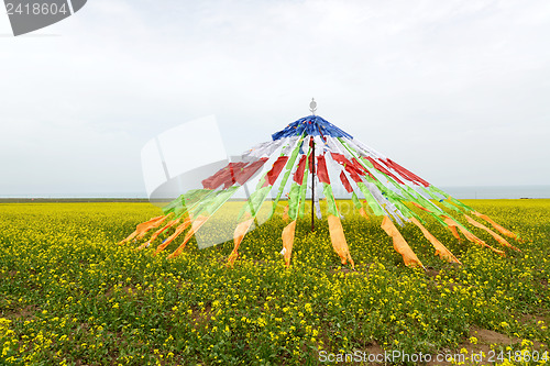 Image of Buddhist prayer flags 