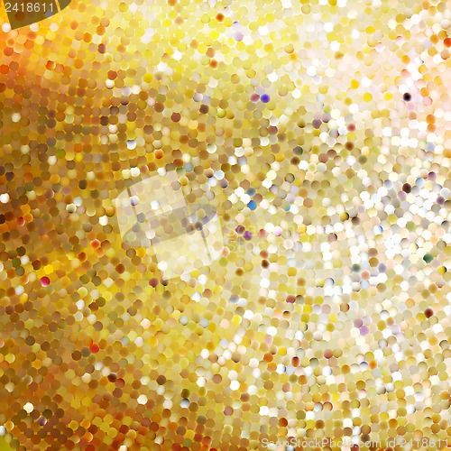 Image of Template design on gold glittering. EPS 10