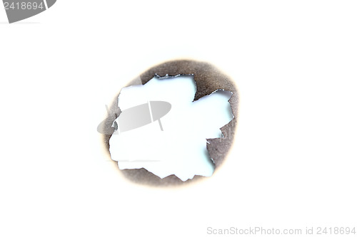 Image of burned paper