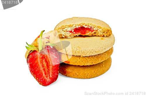 Image of Biscuits with strawberries