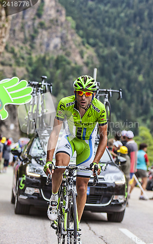 Image of Moreno Moser Climbing Alpe D'Dhuez