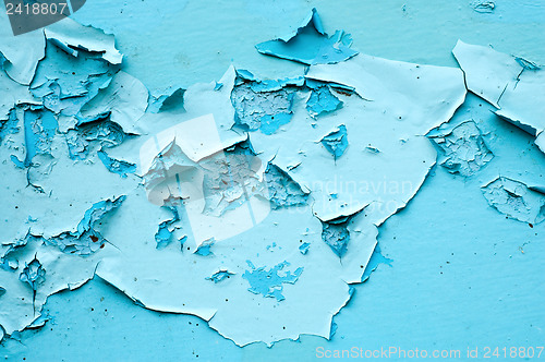 Image of blue cracked surface