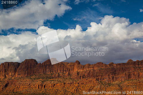 Image of Beautiful rock formations in Moab near the Arches NP