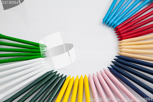 Image of The colorful wooden golf tees 