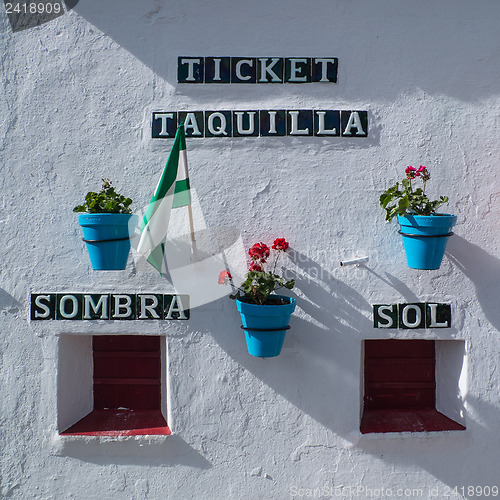 Image of Booking office - bullring in Mijas 