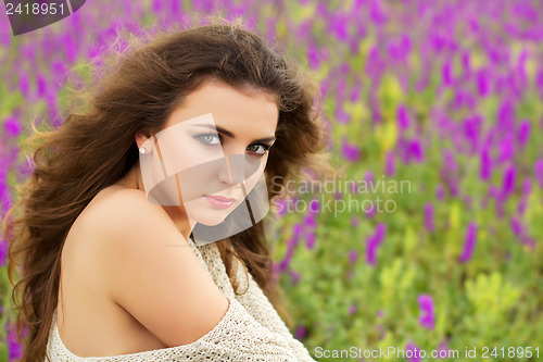 Image of Sexy curly brunette