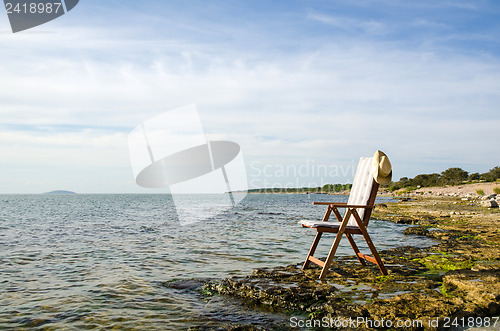 Image of Chair by the coast