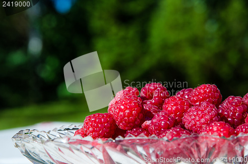 Image of Raspberries closeup