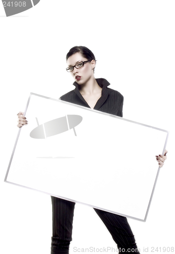 Image of holding blank board