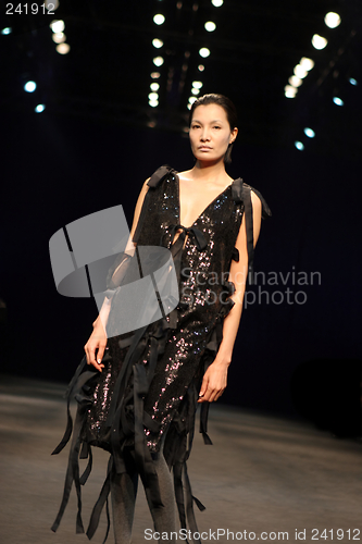 Image of Asian model on the catwalk