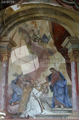 Image of Fresco painting in the old church