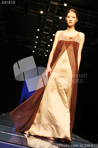 Image of Asian model on the catwalk