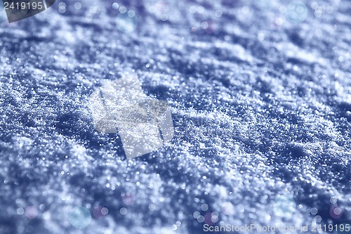 Image of festal background of white snow