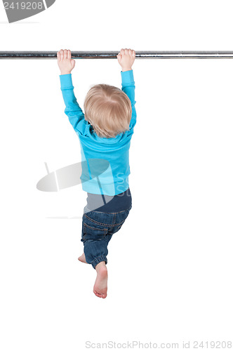 Image of Little boy in blue