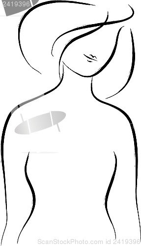 Image of Abstract woman silhouette