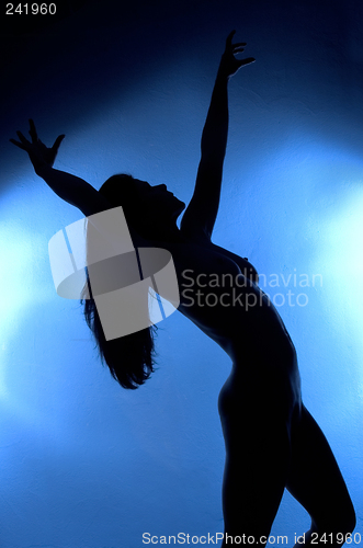 Image of blue silhouette