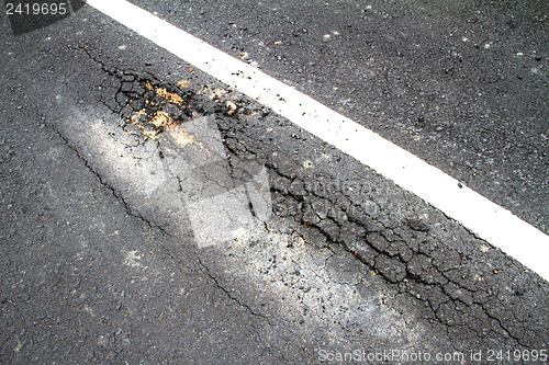 Image of Old cracked asphalt